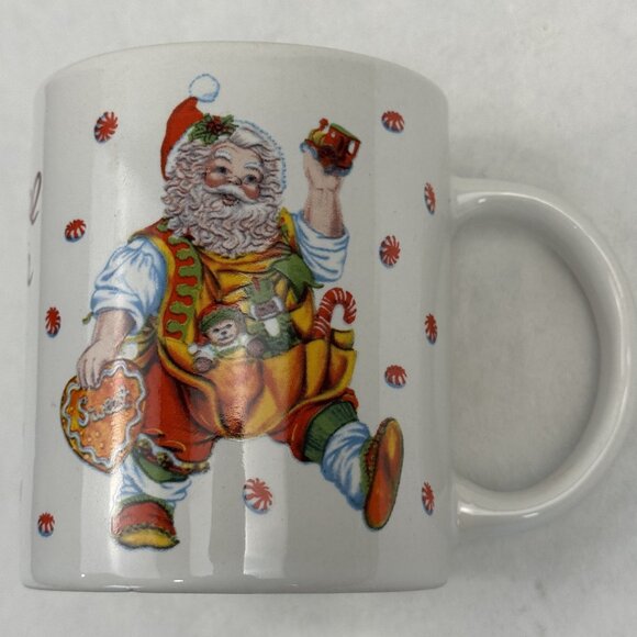 Vintage Santa's Magical Cookies Plate Mug Set By Cheryl Ann Christmas Stoneware - Picture 7 of 16
